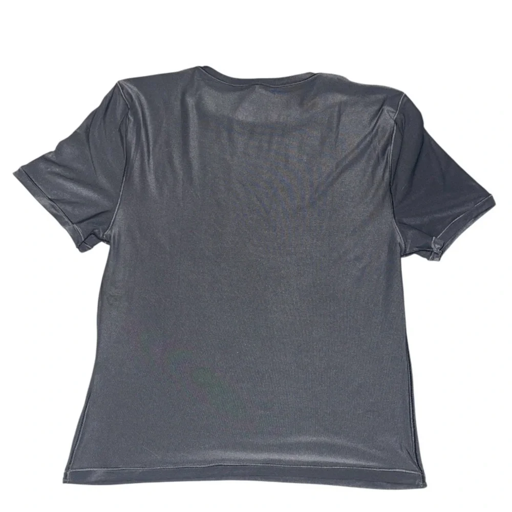 AERIE SMOOTHEZ Short Sleeve Crew Tee T Shirt in Shell Gray Small - Picture 5 of 5